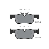Rear Brake Pad 34216851917 34216859917 2533101 P06094  Compatible With BMW X1 F48